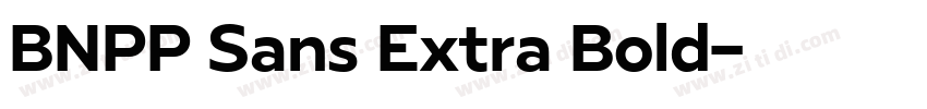 BNPP Sans Extra Bold字体转换